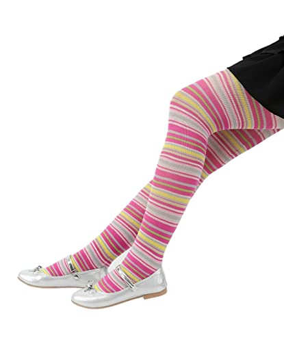 SIRRI Girls Footed Striped Tights Multicolour Fashion Stocking2