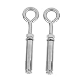 GANAZONO 2pcs Stainless Steel Expansion Screws Heavy Duty Wall Concrete Anchors for Fastening Construction and Industrial Applications