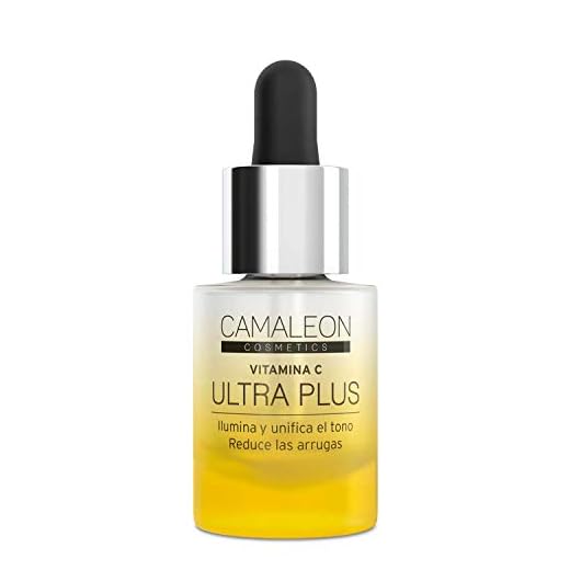 Camaleon Cosmetics - Sérum Vitamina C - Tratamiento Natural Concentrado - Ilumina, Reduce Manchas, Rojeces y Arrugas - Vegano - 1 Unidad - 15ml