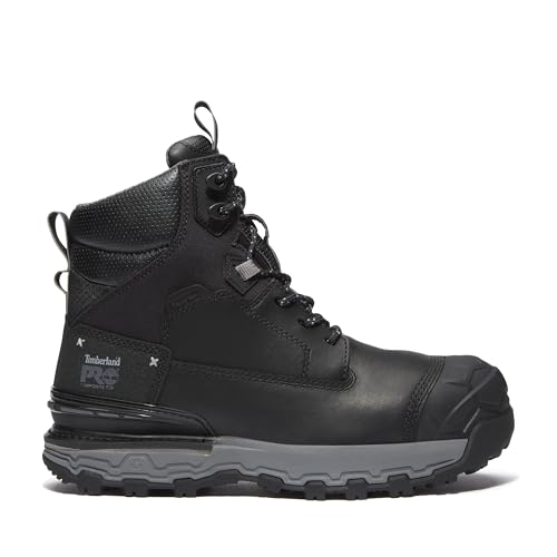 Image of Timberland PRO Men's 6 Grey /Black Boondock Comp Toe WP SR Boot