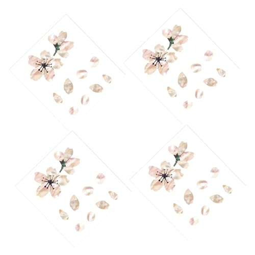 Totority 4 Piezas Protectores Adhesivos para Guitarra con Diseño de Flor de Pegatinas Decorativas...