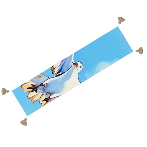 Chemin de table en lin mouettes volants : sublimez votre table de mariage - 3