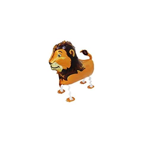 Party Balloons Lion Jungle Walking Pet Balloon Animal Airwalker Foil Balloon Helium Kids Fun Party Birthday Cover