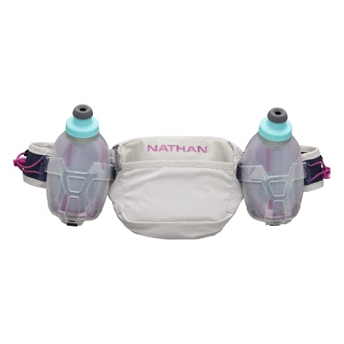 Nathan Hydration Running Belt with Flasks and Storage Pockets. Trail Mix Plus.