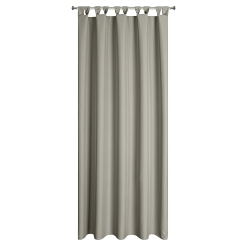 Eurofirany Outdoorvorhänge Gartenvorhänge Outdoor Vorhänge wasserdichte Terrassenvorhäneg Außenvorhang (Cappucino, 155 x 200 cm Schlaufen)