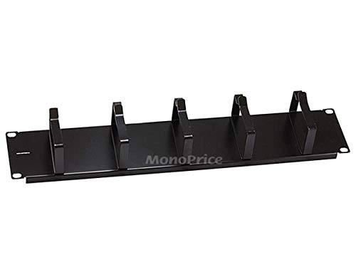 Monoprice Premium Cable Management, Metal D-Ring, 3.5"(H)X19"(W), 2U miniatura 2