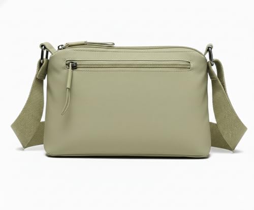 Image of WildHorn Nylon Sling Bag for Women | Lightweight Crossbody Shoulder Bag | 3 Zipper Pockets | Adjustable Strap | Travel, Office & Daily Use