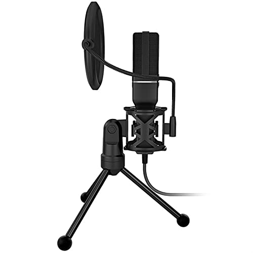 HMBB USB Podcast-Mikrofon-Computer-Kondensator-Plug-Play Pc. Gaming Mic Integrierte Hintergrundgeräusche Reduzierung for… – Bild 5