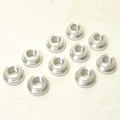 1/8 NPT Aluminum Weld In Bungs, Pack Of 5 or 10 (10)