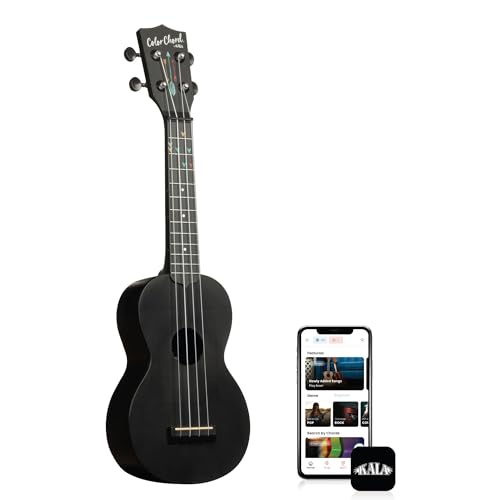 Kala Official Learn To Play Kit de iniciación de ukelele de acordes de color para principiantes con...