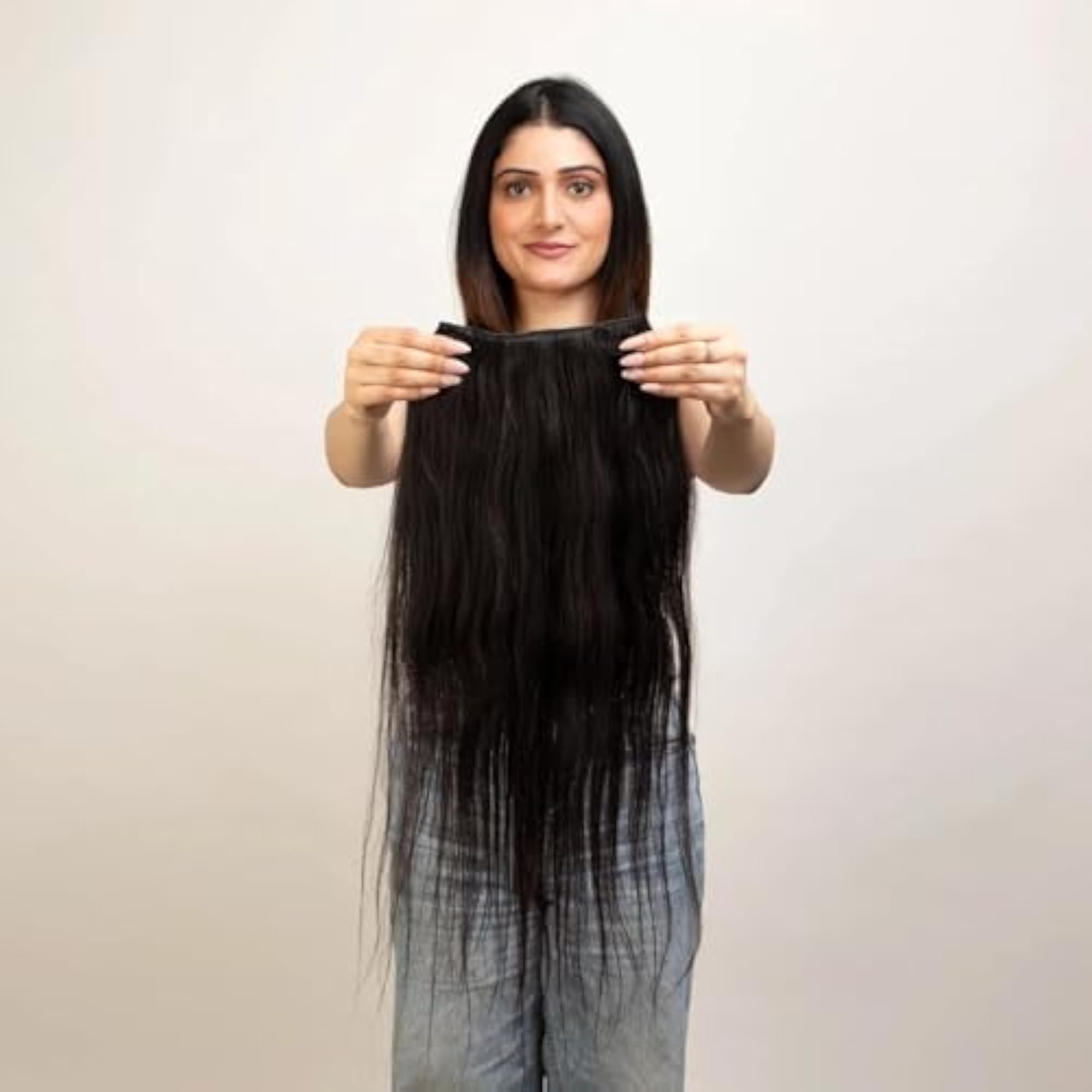 100% Natural Human Hair Volumizer with 5 Clips
