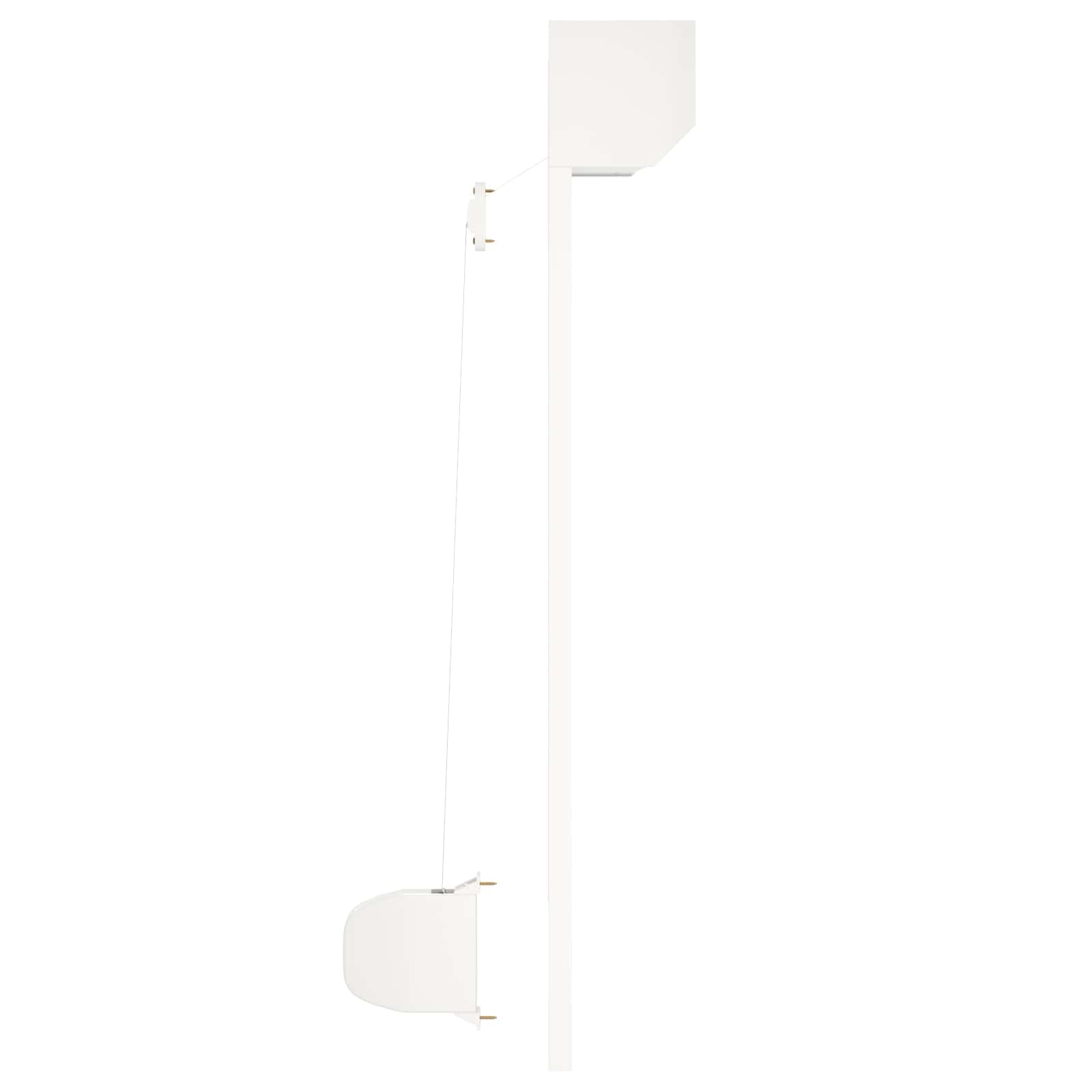 Volet roulant 70 x 100 cm blanc en aluminium et polyuréthane pour fenêtre, volet roulant manuel avec rail de guidage