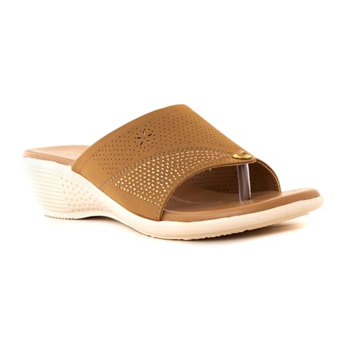 Image of Khadim's 6511365 Lightweight Durable Extra Soft Trendy Premium Stylish Casual Slip-On Heels for Women