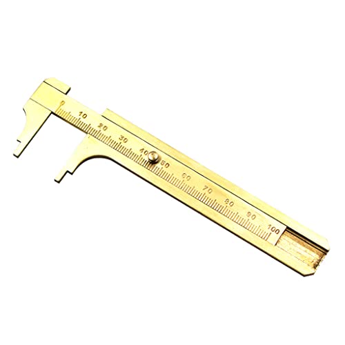 Calibrador deslizante de latón 100mm miniatura 6