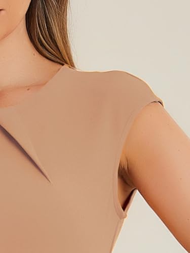 Image of Allegra K Business Dress for Women's Work Elegant 2026 Cap Sleeve Belted Office Sheath Dresses