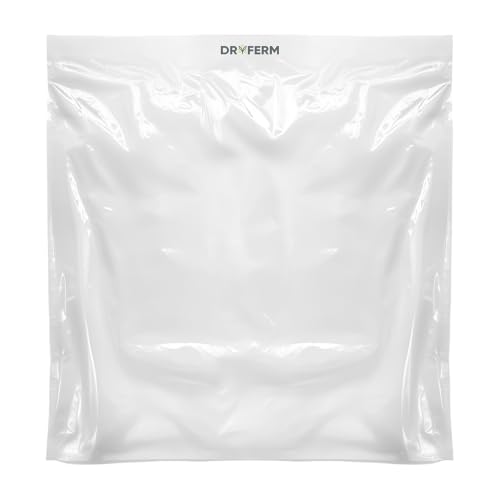 DryFerm Curing Bags 3er Set (50x50cm) inkl. Gratis Weedmaster Folie - 55% RLF Trocknungsbeutel für Kräuter & Blüten Oxidationsschutz