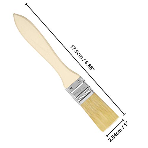 Miniatura 2 de Kurtzy Set Brochas Pintor 2,54 Cm Pack De 72 Brocha Plana Pintura Mango De Madera Profesional Para Pintura, Tintes, Barnices, Pegamentos Y Bricolaje En El Hogar - Pack De Brochas Para Pintar