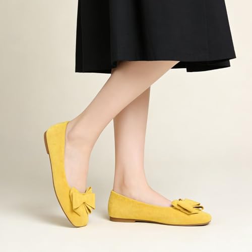 Image of Dear Time Women's Flats Shoes Bowknot Dressy Ballets Loafers Wedding Business Casual Walking Shoes