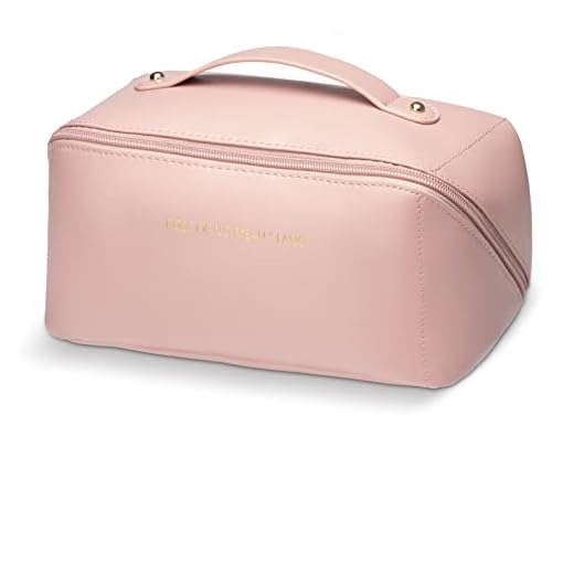 OrgaWise Bolsa Cosmeticos Viaje Gran Capacidad Bolsa para Maquillaje de PU Impermeable Tener Traje de Manicura Gratuito