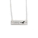 Personalized Horse Girl Necklace Gift Daughter Birthday Gift Girl Bracelet Horse Girl Personalized...