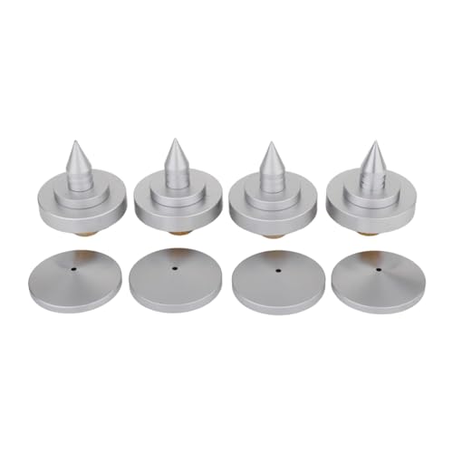 MagiDeal 4 Pieces Speaker Spikes Pads Mats Shock Absorber Pucks,Speaker Vibration Dampener Stand Feet Pads for CD DVD Player