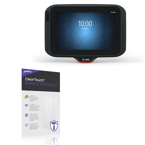 BoxWave Screen Protector Compatible with Zebra CC6000 - ClearTouch ImpactShield (2-Pack), Impenetrable Screen Protector Flexible Film