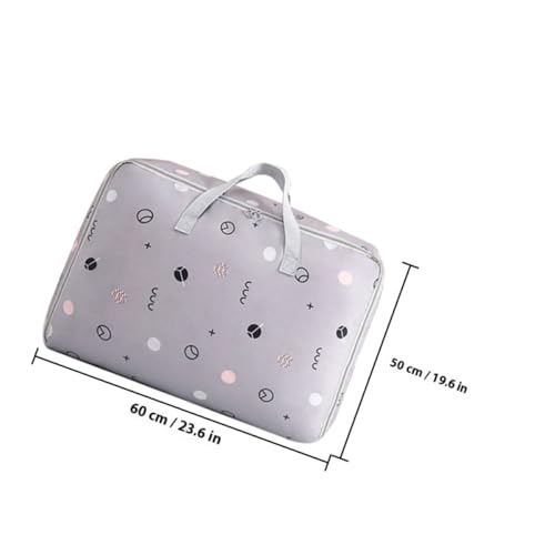 Bolsa de almacenamiento para colchas pack de 3 tamaños de tela oxford gris 3
