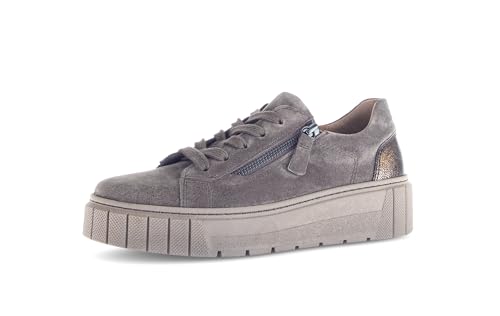 Gabor Zapatillas bajas para mujer, Mohair Mocca 30, 43 EU Weit