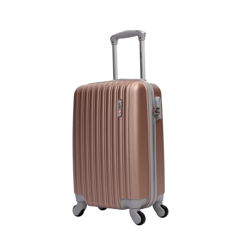 Mala de viagem bordo pequena 10kg Londres Swiss Move Rose