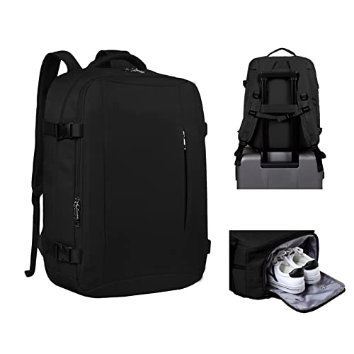 Sac à Dos Femme Bagage Cabine 45x36x20 pour Easyjet 32L Sac de Voyage Homme Imperméable Sac Bagage à Main Avion Sac Weekend pour Ordinateur Portable 15,6 Pouces,Valise Cabine avec Port de Charge USB