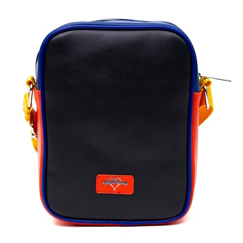 Disney Vegan Leather Crossbody Backpack for Men and Women with Adjustable Strap, Kingdom Hearts Sora Character Close Up, Multi Color3