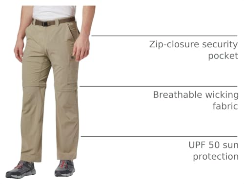 Image of Columbia Men's Silver Ridge Convertible Zip Off Hiking Pants | Ripstop, Easy Zip-Off, Quick Drying, Extended Fit Available