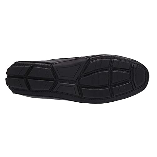Kenneth Cole Reaction Men's Leather Shoes Lyon Bit Driver-Comfortable Memory Foam Insole, Black, 10 #TOP5
