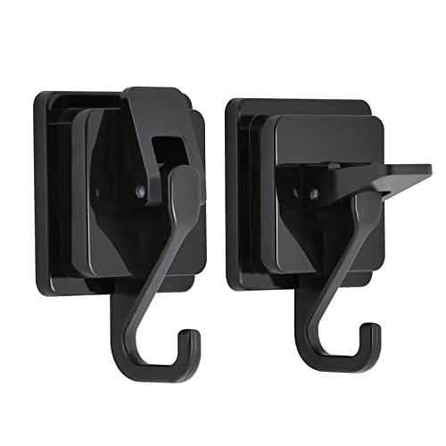 Yssiladi Shower Suction Cup Hooks, 2 Garland Hooks, Matte Black Decorative Hooks, Waterproof Towel Hooks, Removable Shower Wall Hooks, 15Lb Command Hooks For Kitchen Tile And Windows And Doors #TOP11
