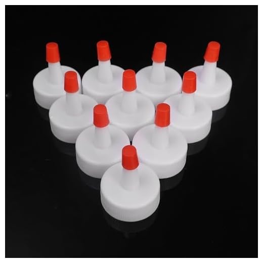 Durable 28mm Plastic Leak Proof Red Bottle Top Twisted cover Bottle Cap Tip Conversion Head Bottle sealing cap Squeeze Bottles Replacement Caps