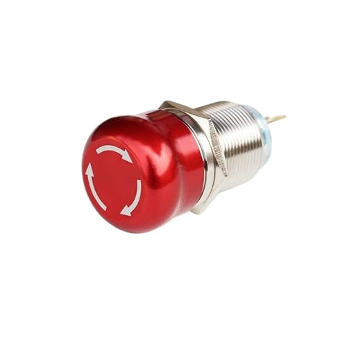 Bouton d'arrêt d'urgence pour circuit de voiture et panneau électrique 19mm 2NO2NC