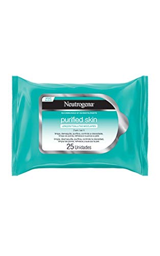 Lenços Demaquilantes Purified Skin Neutrogena, 25 unidades