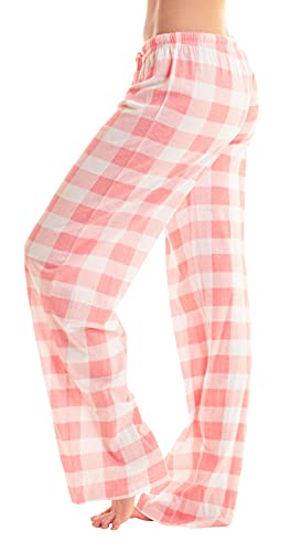 Image of Just Love Women's Buffalo Plaid Pajama Pants, 100% Cotton Jersey Knit Sleep and Lounge PJ Bottoms