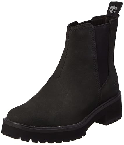 Timberland Mujer Carnaby Cool Basic Chelsea Botas,Jet Black,38.5 EU