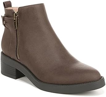 LifeStride Womens Bonus Side Zip Ankle Booties Brown 10 W | Image 3