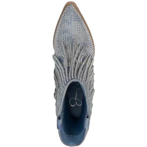 Jessica Simpson Womens Paredisa Rhinestone Pointed Toe Cowboy, Western Boots3