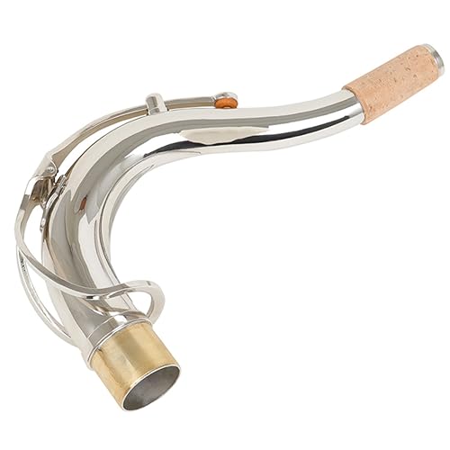 Cou courbé pour saxophone ténor bémol bocal en laiton argenté 27.5mm