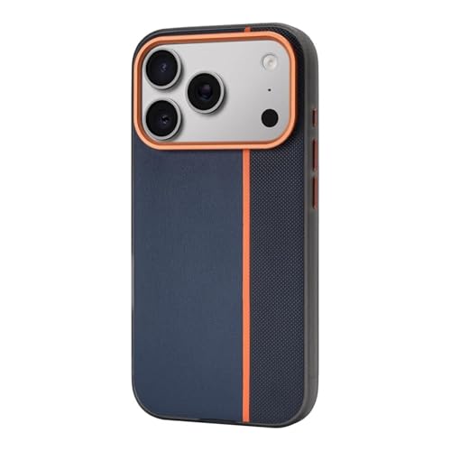 Housse protection iPhone 17 Pro magnétique bleu antichoc ajourée