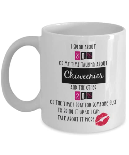 DogsMakeMeHappy Chiweenie Kaffeetasse, Chiweenie-Geschenke, Geschenke für Chiweenie, Chiweenie-Geschenke für Mann und Frau, Geburtstags-Weihnachtskorb, Gag-Geschenkidee