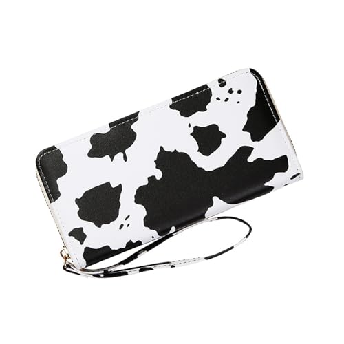 Womens Wallet Cow Print Wallets for Women Multi-Compartment Wallet Clutch Bag