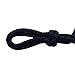 Parelli Horseman's Strong Lightweight Simple Knots Everyday Use UV Resistant Thin Smooth Yachting Braid Polyester Horse Rope Halter with Leather Poppers, Draft, Black
