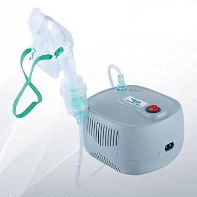 Medinain Portable For Adult and Kids Light Weight Compressor Nebulizer Machine Set (Grey)