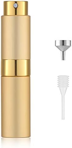 LISAPACK Travel Perfume Bottle Refillable, 8ml Cologne Atomizer Sprayer