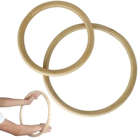 ZooBoo Wing Chun Rattan Rings 2-Pack–9"+11" Traditional Kung Fu T...