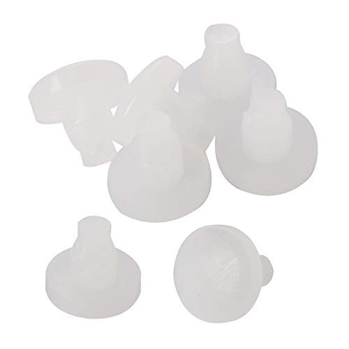 8 piezas 7 mm blanco parachoques de barra Glide, muebles de exterior de cristal, mesa top anticolisiones integrado